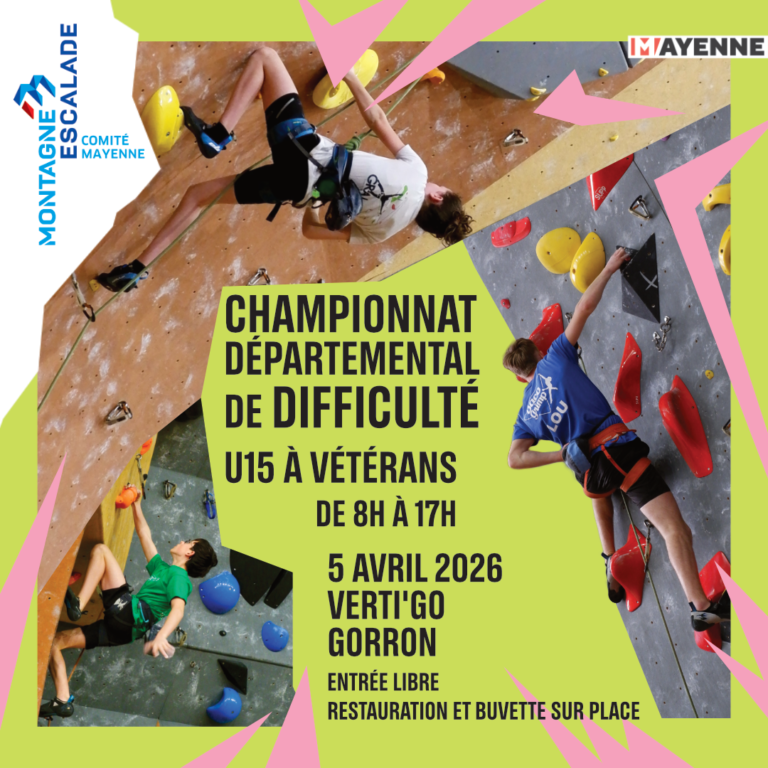 Championnat départemental de difficulté 2026